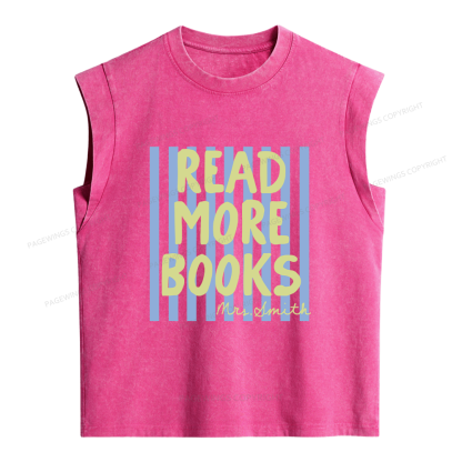 Pagewing Personalized Reading16213 Women's Washed Tank Top