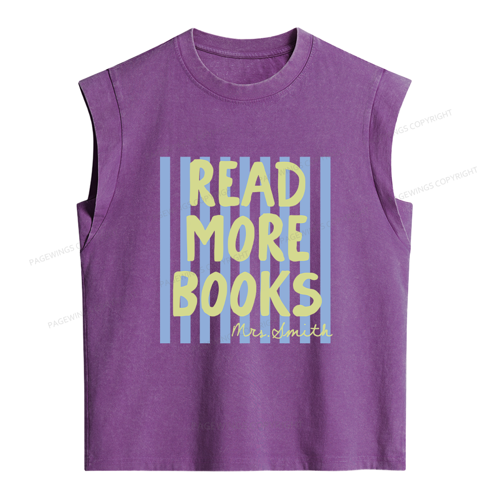 Pagewing Personalized Reading16213 Women's Washed Tank Top