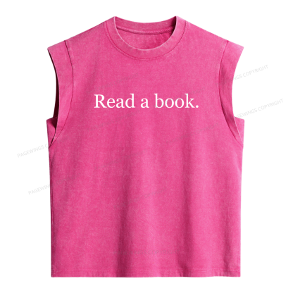 Pagewing Read a Book16210 Women's Washed Tank Top
