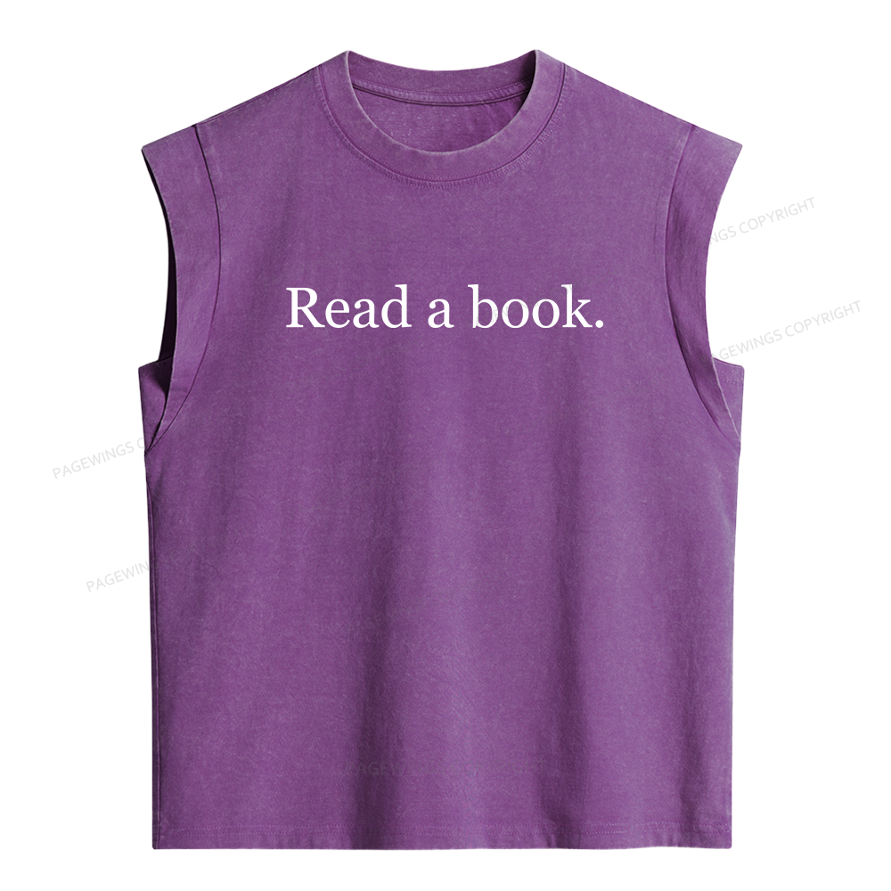 Pagewing Read a Book16210 Women's Washed Tank Top