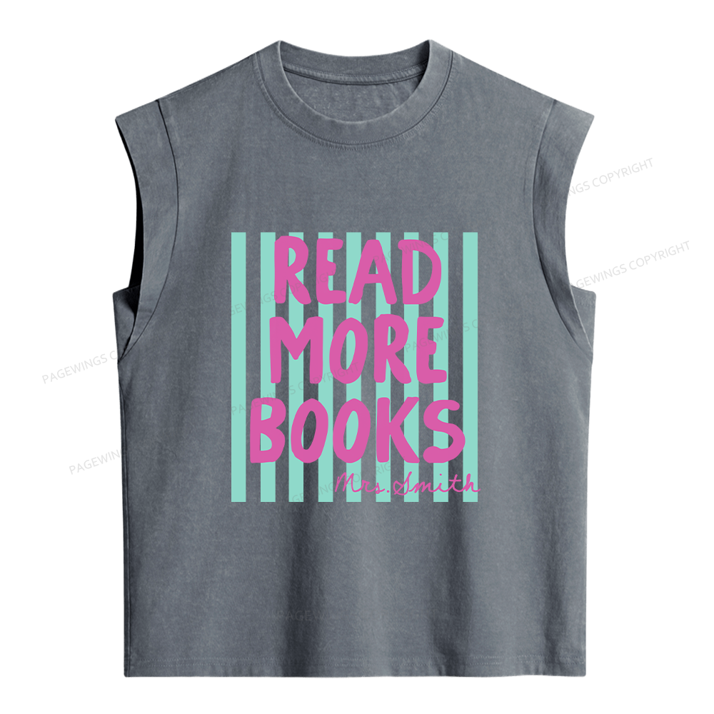 Pagewing Personalized Reading16213 Women's Washed Tank Top