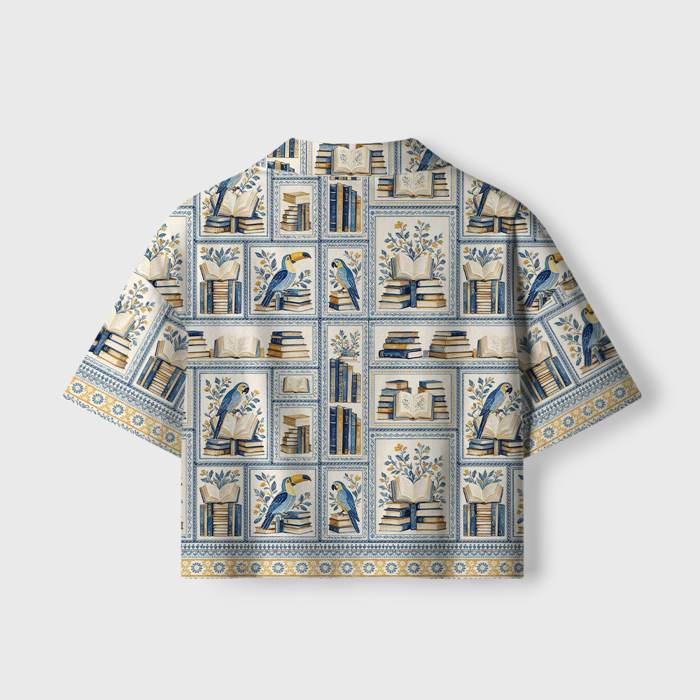 Pagewings Book Nerd Women's Camp Shirt