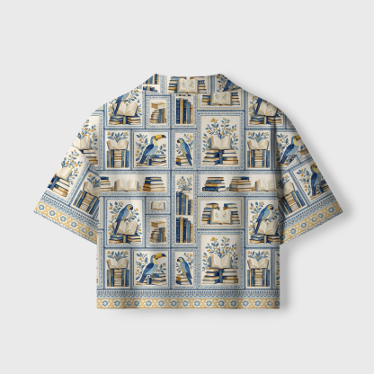 Pagewings Book Nerd Women's Camp Shirt
