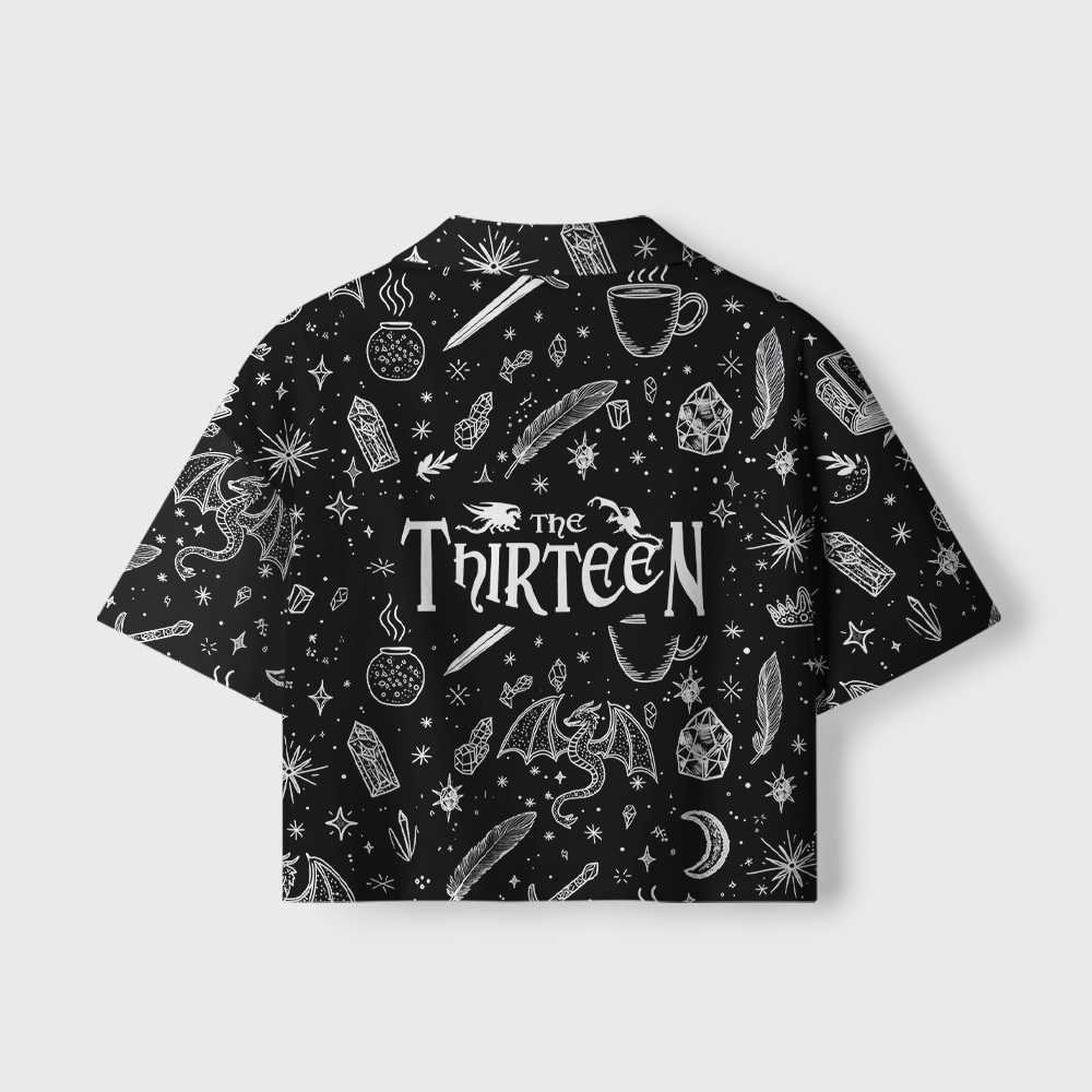 Pagewings Fantasy Reader Women's Camp Shirt
