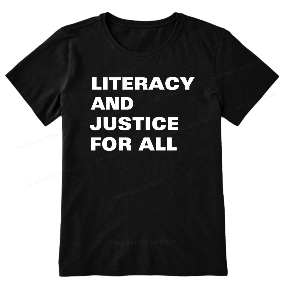 Pagewings Literacy And Justice For All14932 Bookish Unisex Classic T-shirt