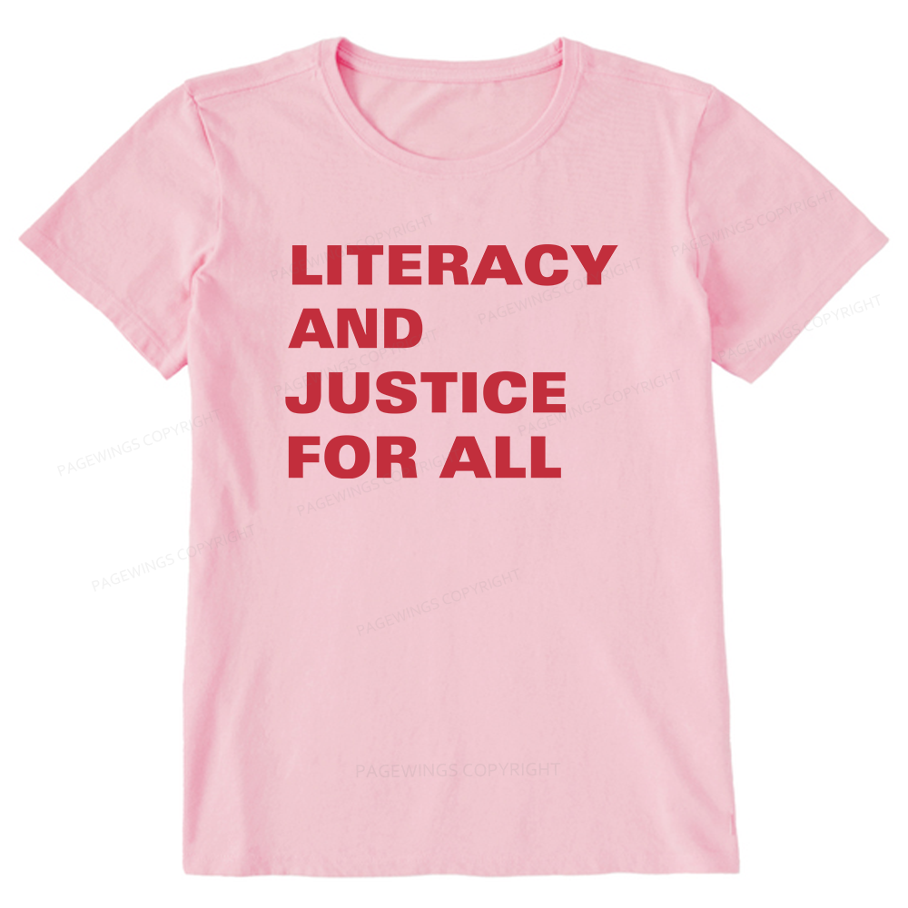 Pagewings Literacy And Justice For All14932 Bookish Unisex Classic T-shirt