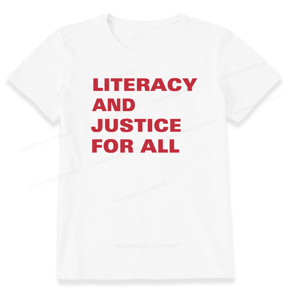 Pagewings Literacy And Justice For All14932 Bookish Unisex Classic T-shirt