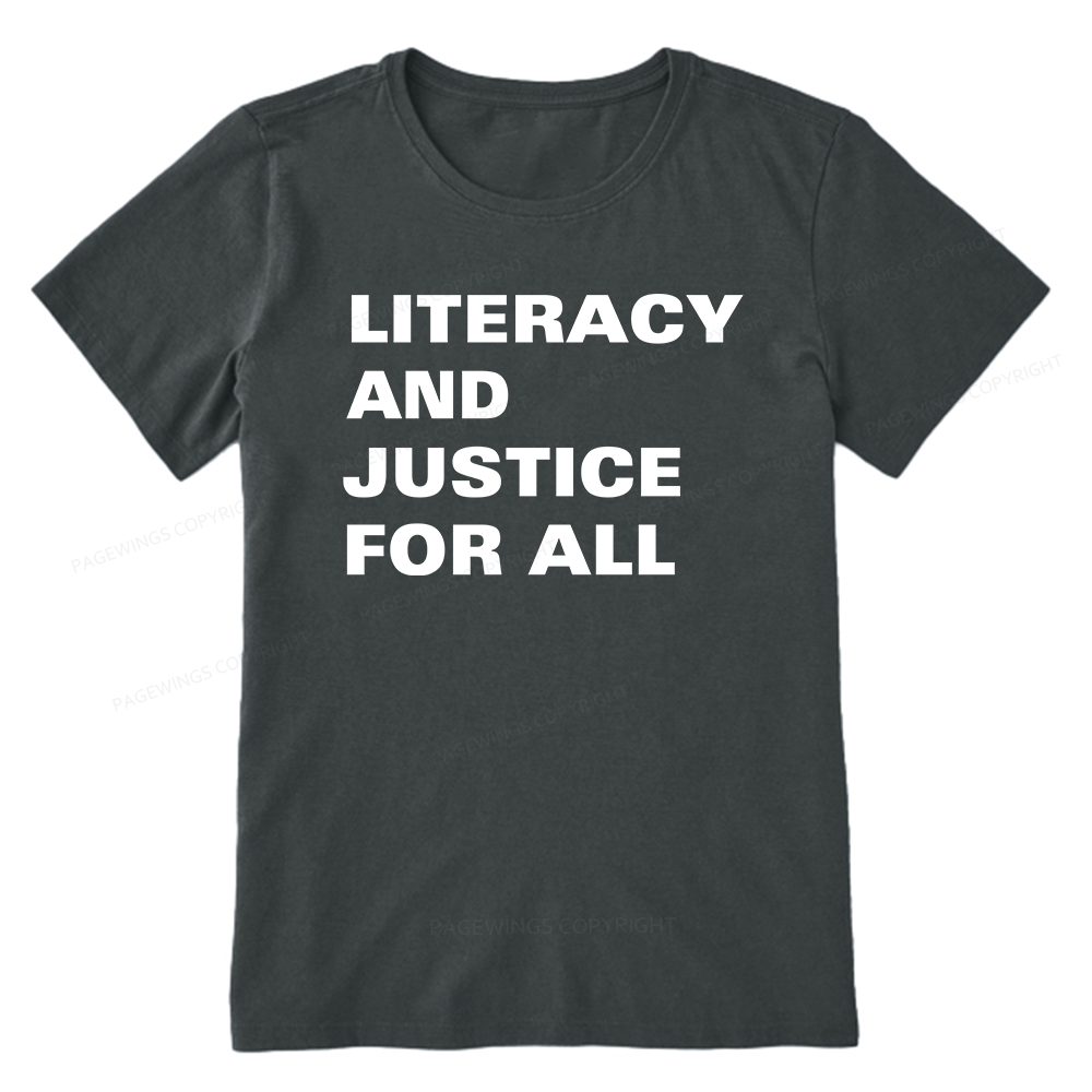Pagewings Literacy And Justice For All14932 Bookish Unisex Classic T-shirt