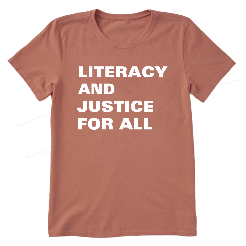 Pagewings Literacy And Justice For All14932 Bookish Unisex Classic T-shirt