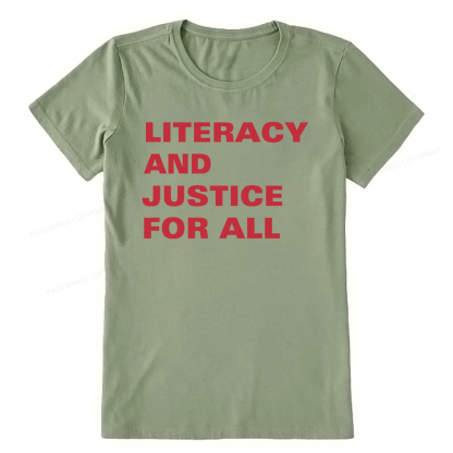 Pagewings Literacy And Justice For All14932 Bookish Unisex Classic T-shirt