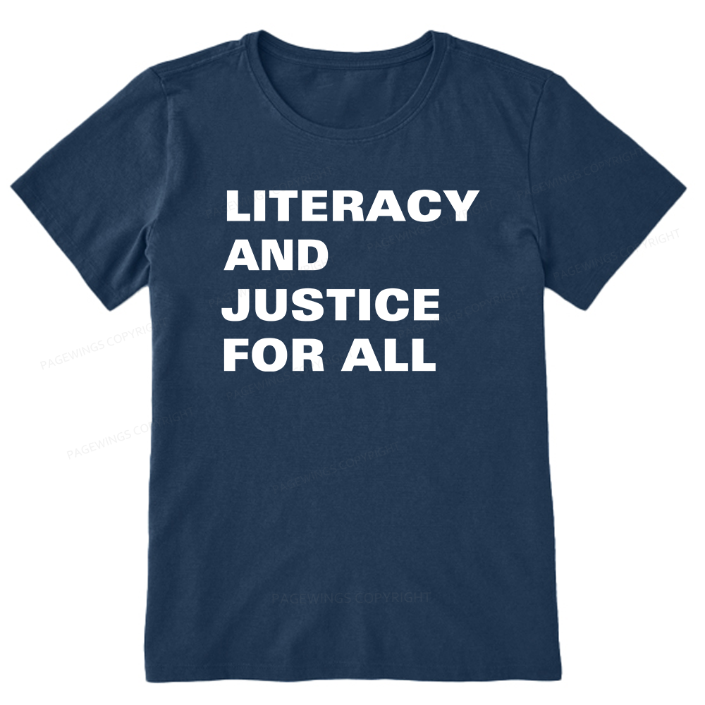 Pagewings Literacy And Justice For All14932 Bookish Unisex Classic T-shirt