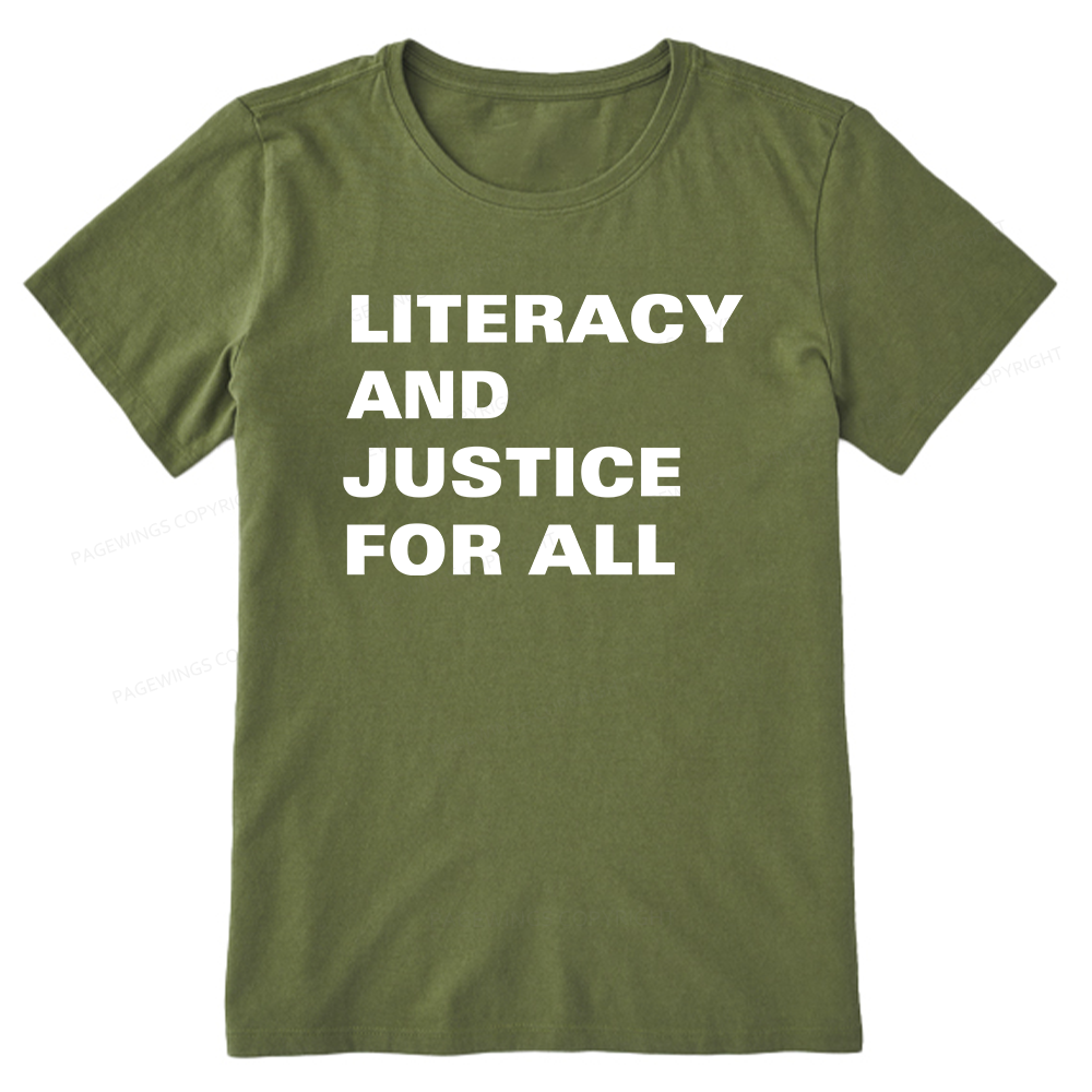 Pagewings Literacy And Justice For All14932 Bookish Unisex Classic T-shirt