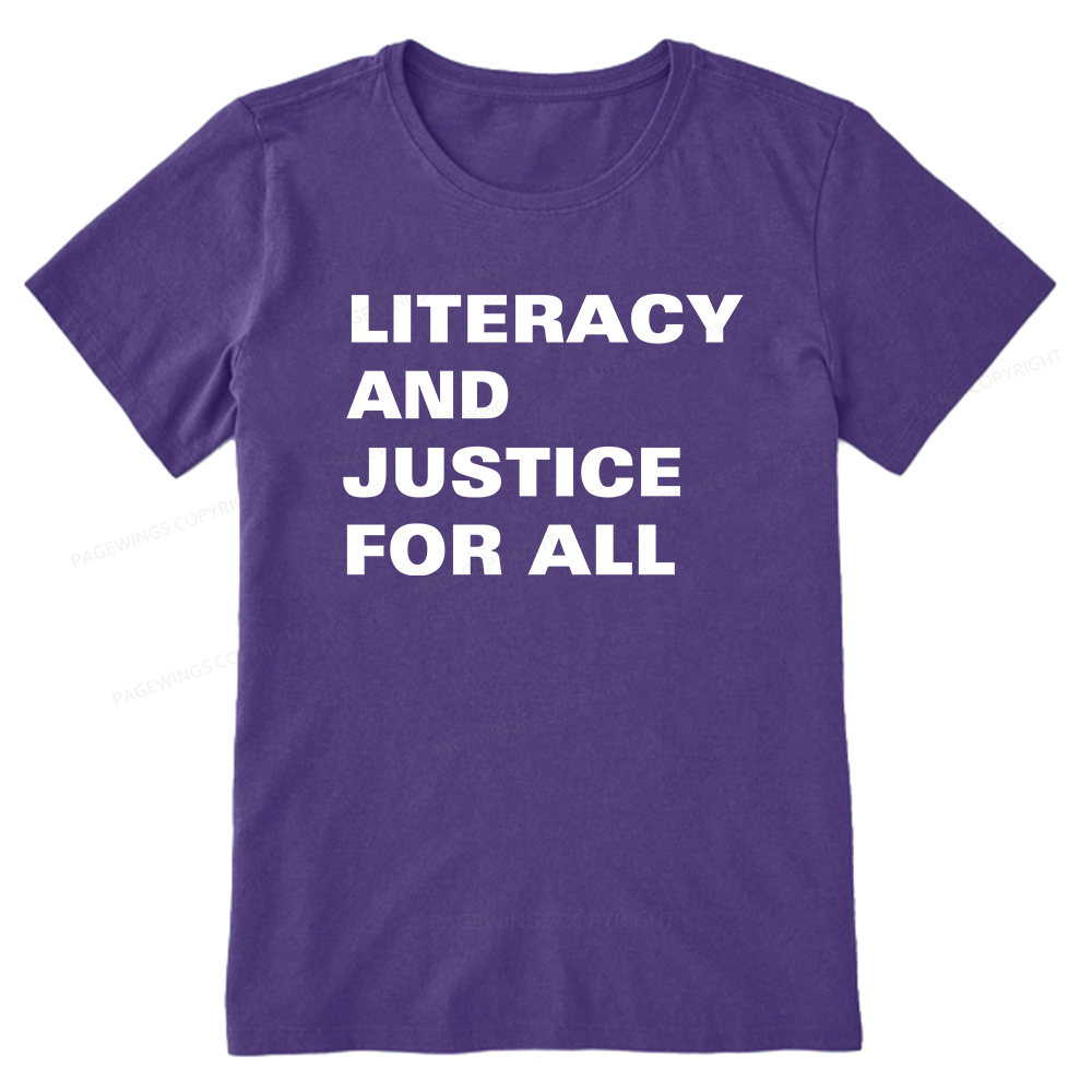 Pagewings Literacy And Justice For All14932 Bookish Unisex Classic T-shirt