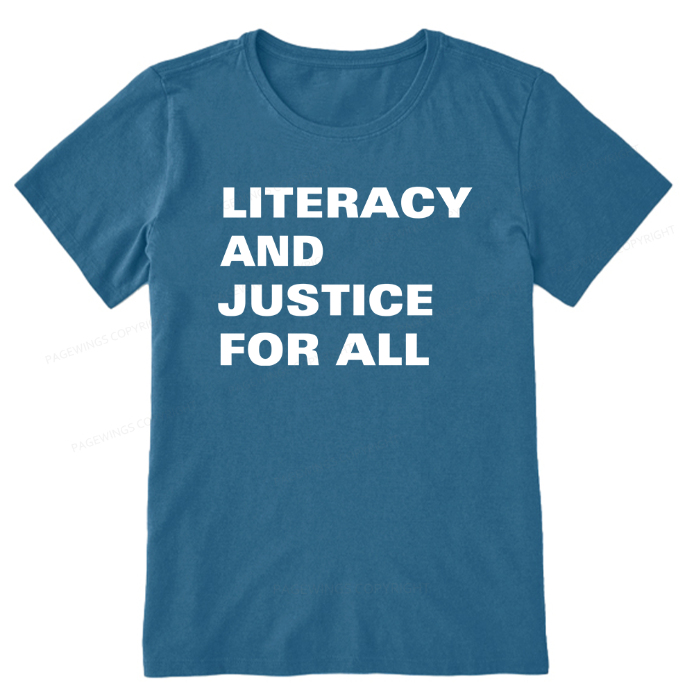 Pagewings Literacy And Justice For All14932 Bookish Unisex Classic T-shirt