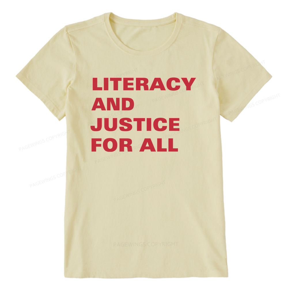 Pagewings Literacy And Justice For All14932 Bookish Unisex Classic T-shirt