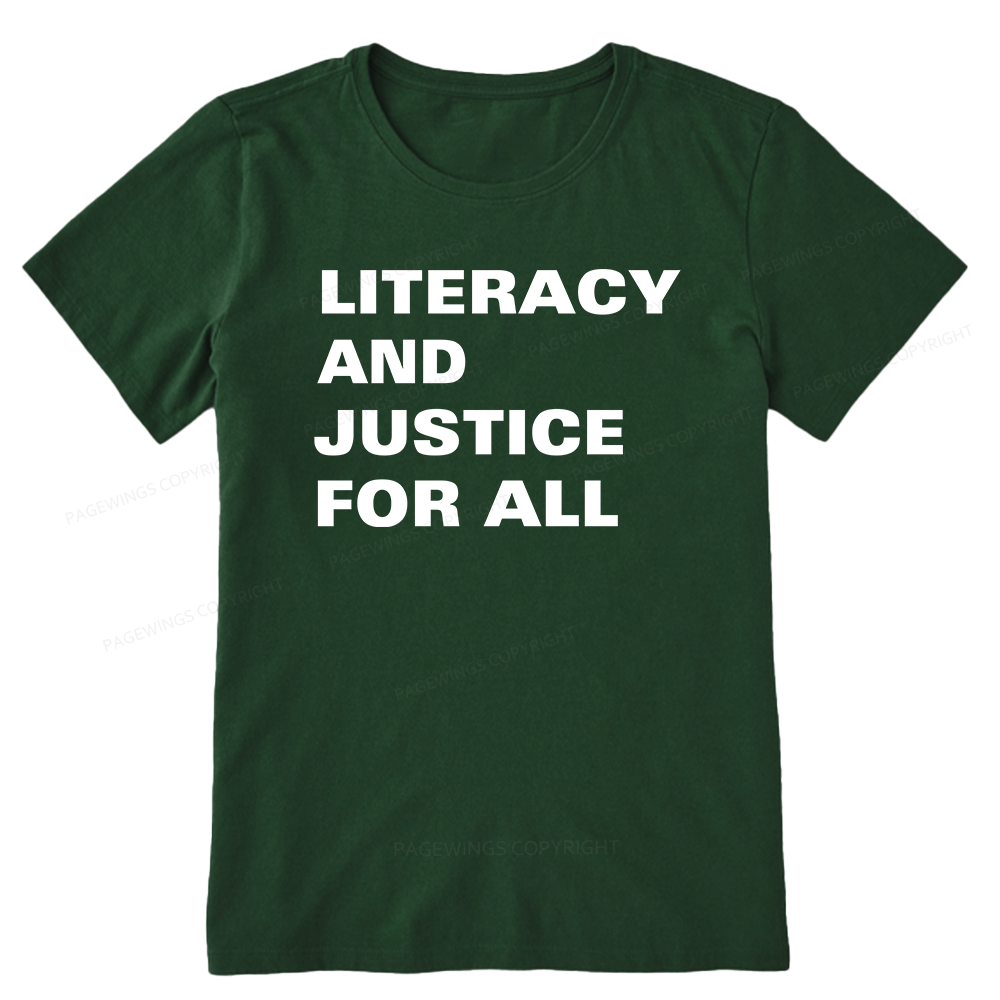 Pagewings Literacy And Justice For All14932 Bookish Unisex Classic T-shirt