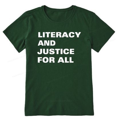 Pagewings Literacy And Justice For All14932 Bookish Unisex Classic T-shirt