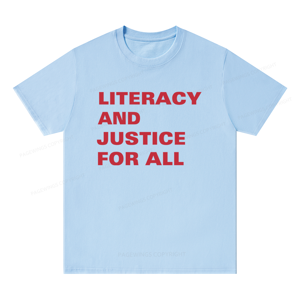 Pagewings Literacy And Justice For All14932 Bookish Unisex Classic T-shirt