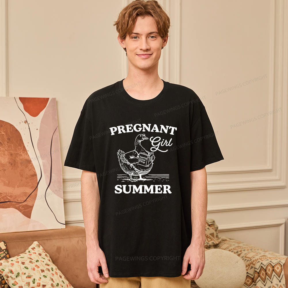Pagewings Pregnant Girl Summer15252 Bookish Unisex Classic T-shirt