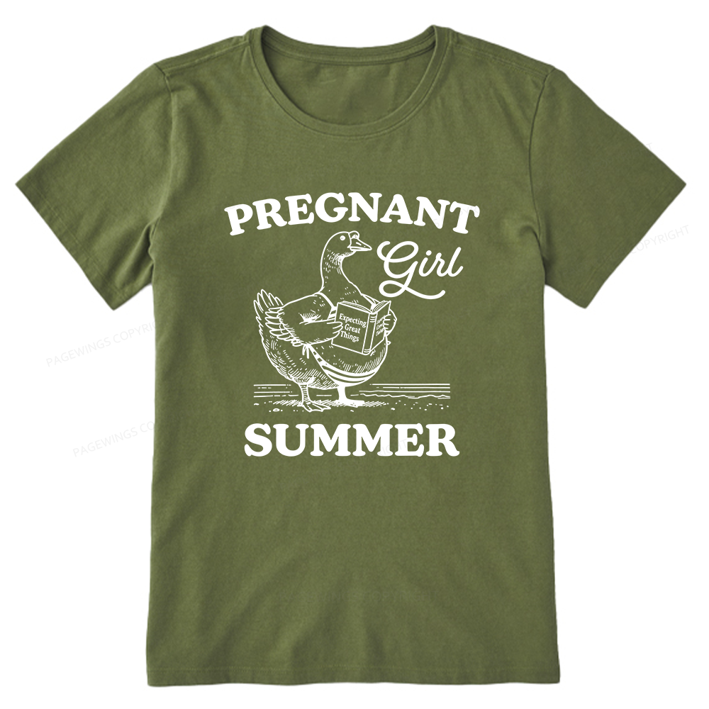 Pagewings Pregnant Girl Summer15252 Bookish Unisex Classic T-shirt