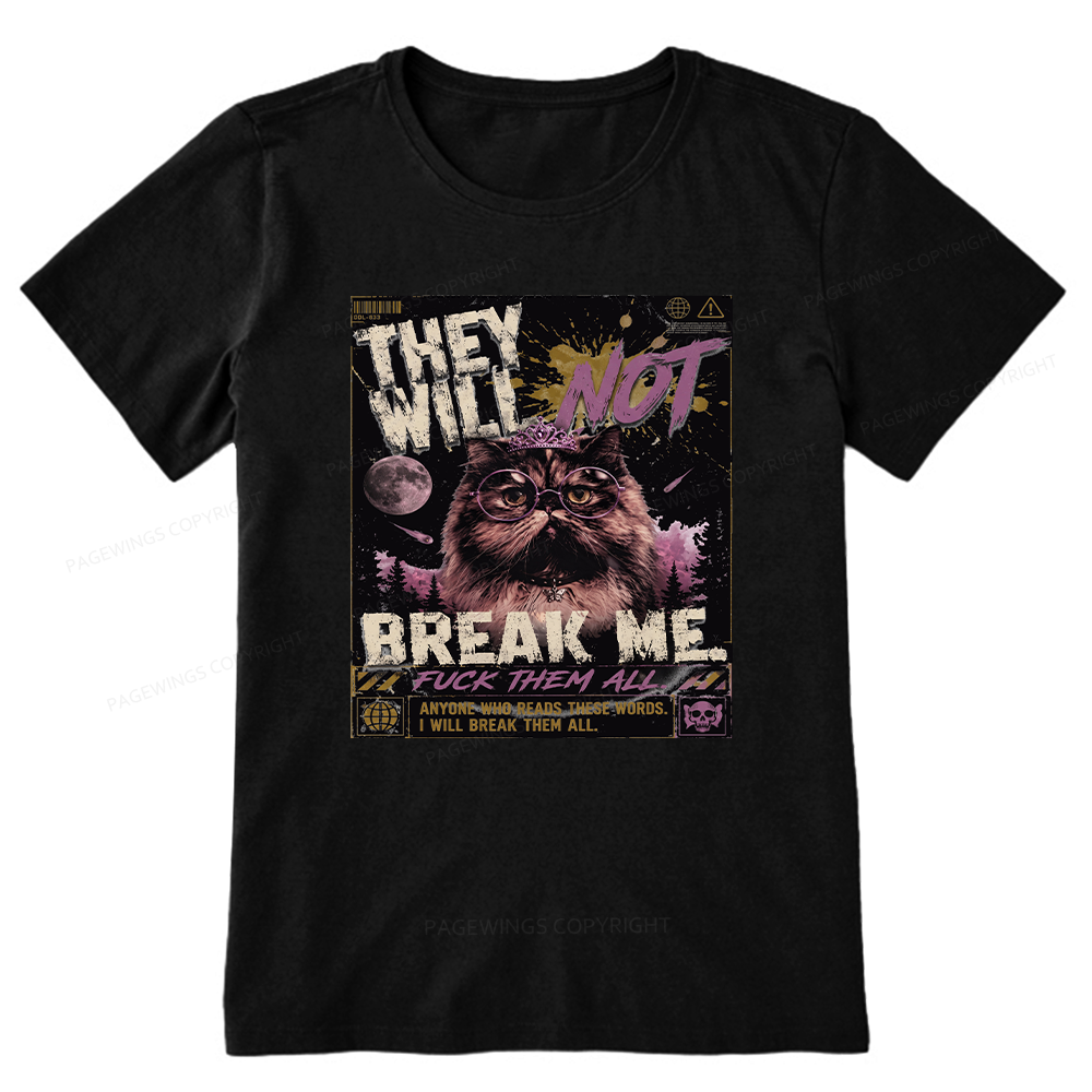 Pagewings You Will Not Break Me15982 Bookish Unisex Classic T-shirt