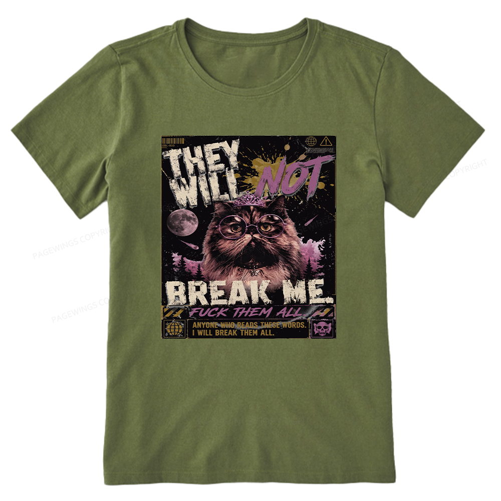 Pagewings You Will Not Break Me15982 Bookish Unisex Classic T-shirt