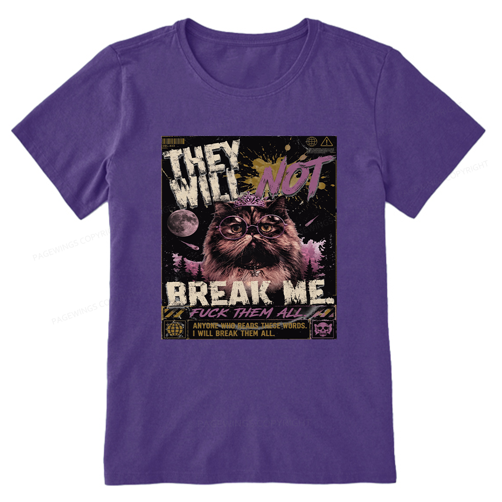Pagewings You Will Not Break Me15982 Bookish Unisex Classic T-shirt