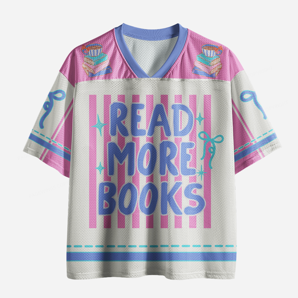 Pagewings Read More Books Unisex Mesh Jersey