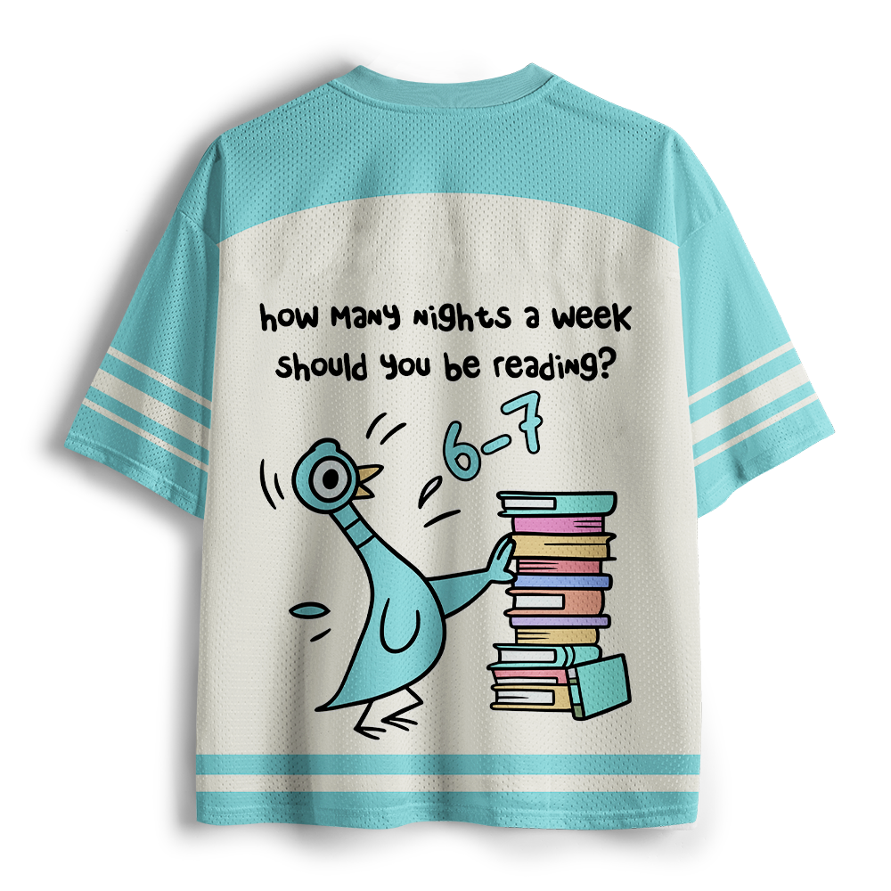 Pagewings Should You Be Reading Unisex Mesh Jersey