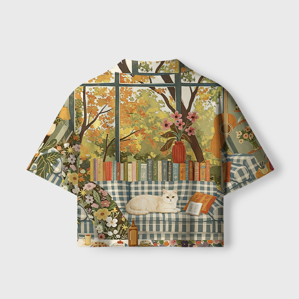 Pagewings Book Lover Women's Camp Shirt