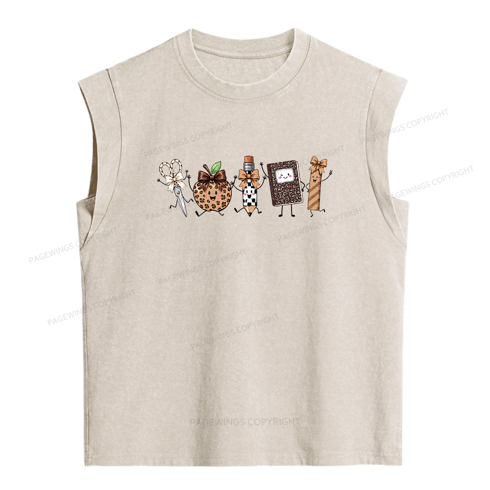 Pagewing It's a Good Day Bookish Women's Washed Tank Top