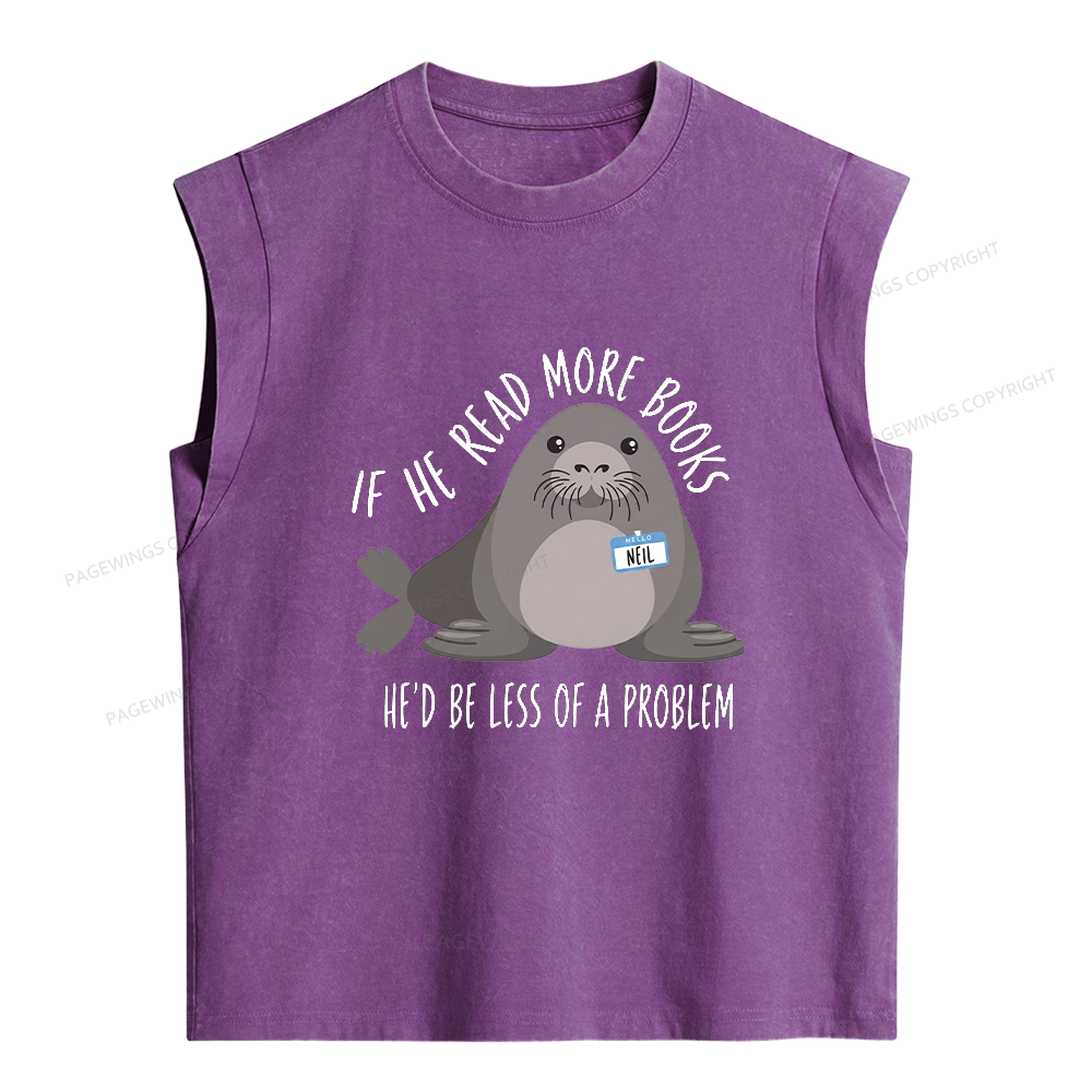 Pagewing Be the Whole Problem Women's Washed Tank Top
