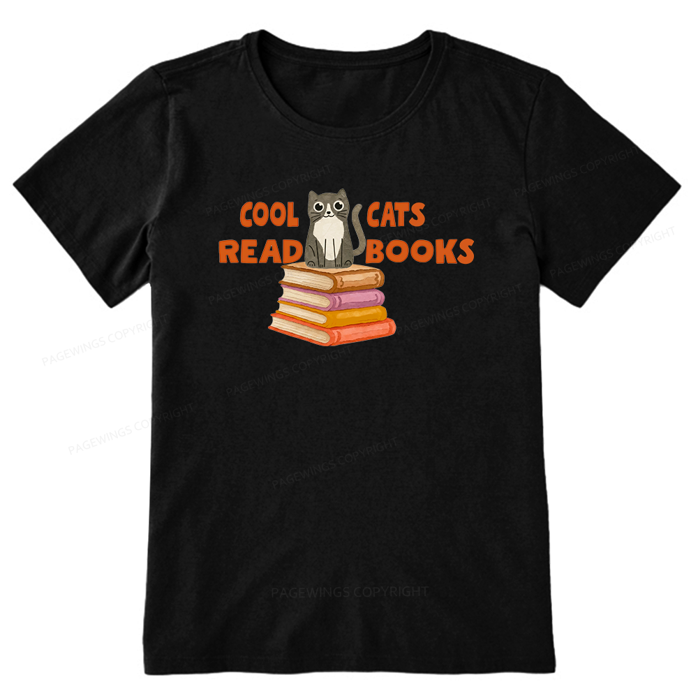 Pagewings Cool Cats Read Books15855 Bookish Unisex Classic T-shirt