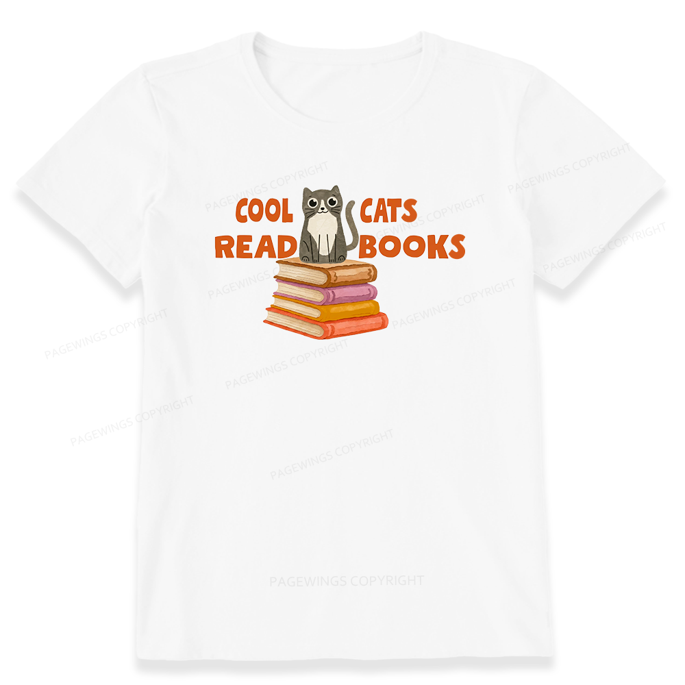 Pagewings Cool Cats Read Books15855 Bookish Unisex Classic T-shirt