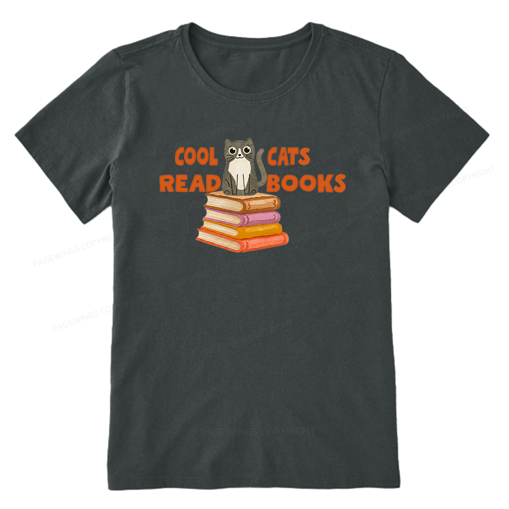 Pagewings Cool Cats Read Books15855 Bookish Unisex Classic T-shirt