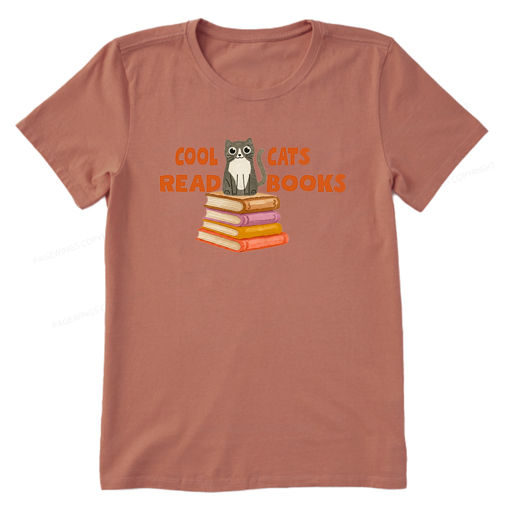 Pagewings Cool Cats Read Books15855 Bookish Unisex Classic T-shirt