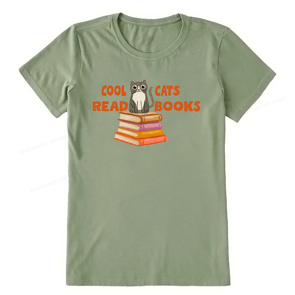 Pagewings Cool Cats Read Books15855 Bookish Unisex Classic T-shirt