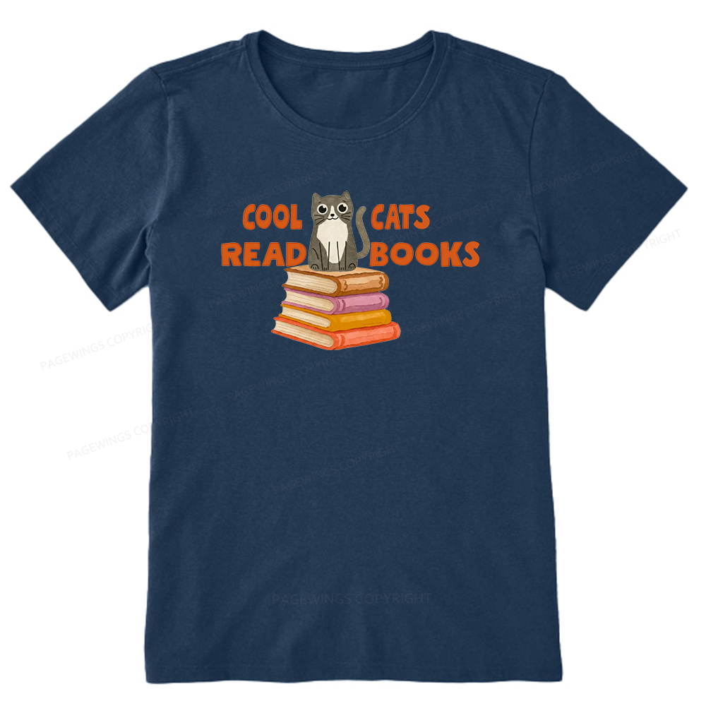 Pagewings Cool Cats Read Books15855 Bookish Unisex Classic T-shirt