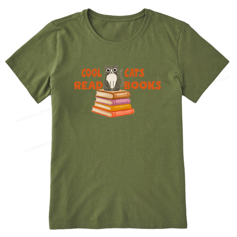Pagewings Cool Cats Read Books15855 Bookish Unisex Classic T-shirt