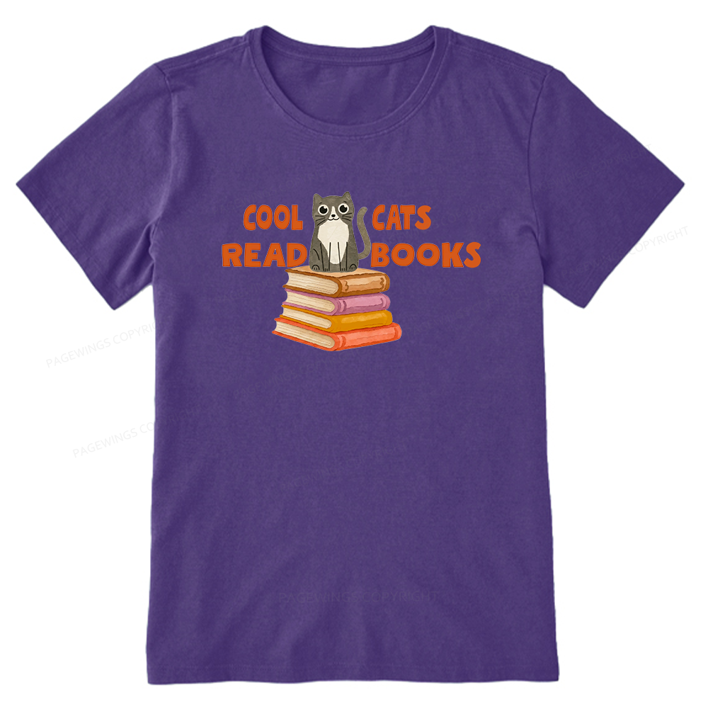 Pagewings Cool Cats Read Books15855 Bookish Unisex Classic T-shirt