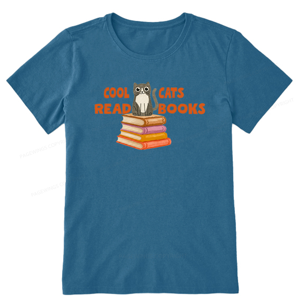 Pagewings Cool Cats Read Books15855 Bookish Unisex Classic T-shirt