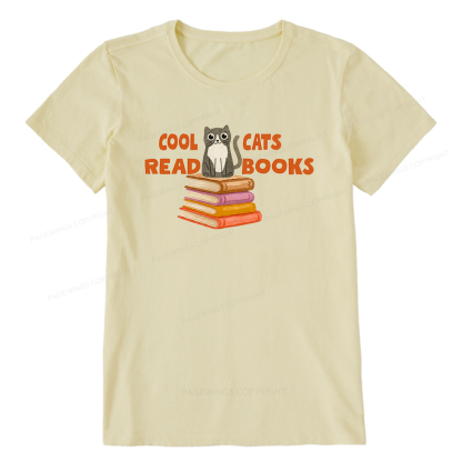 Pagewings Cool Cats Read Books15855 Bookish Unisex Classic T-shirt