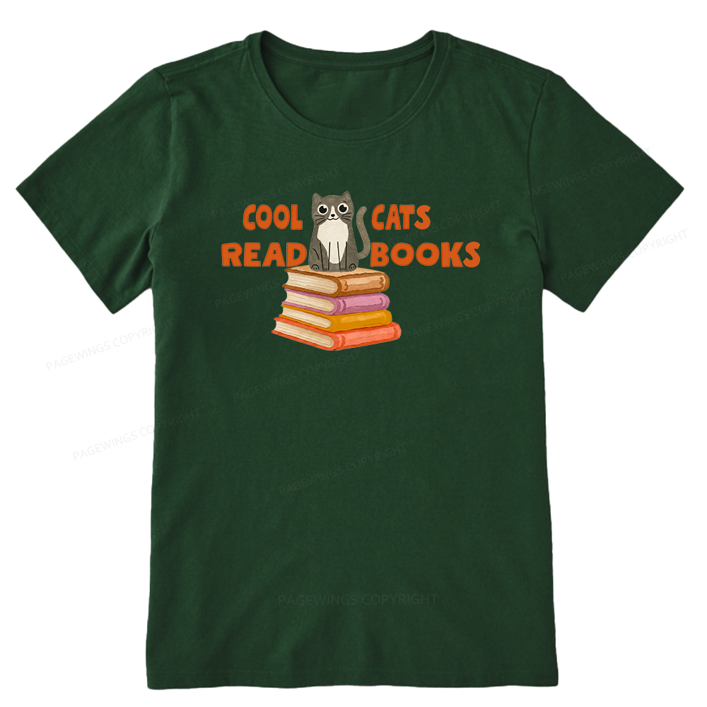 Pagewings Cool Cats Read Books15855 Bookish Unisex Classic T-shirt