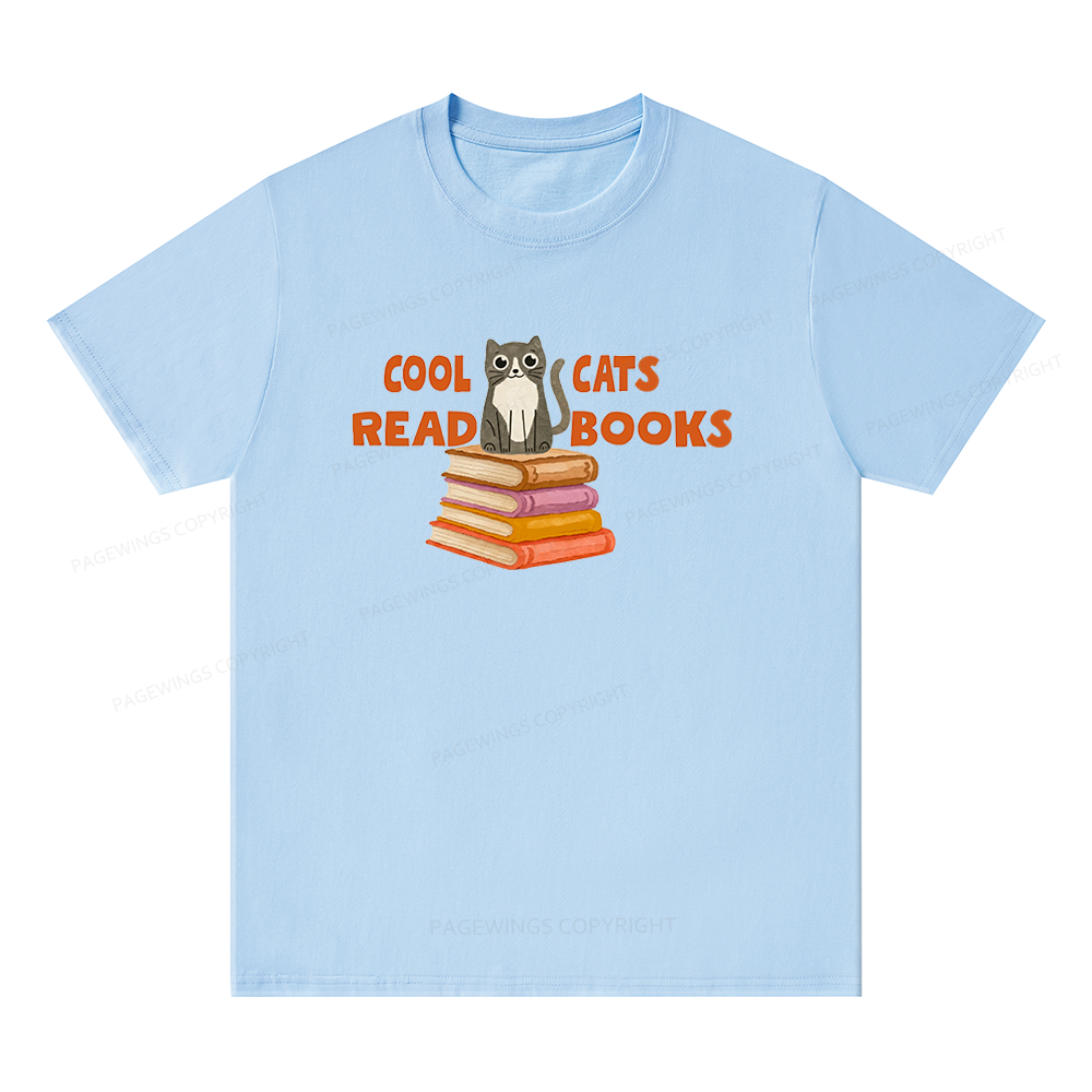 Pagewings Cool Cats Read Books15855 Bookish Unisex Classic T-shirt