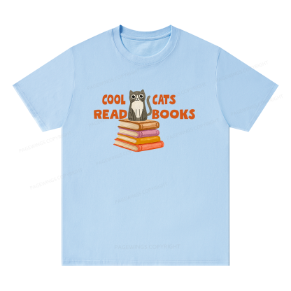 Pagewings Cool Cats Read Books15855 Bookish Unisex Classic T-shirt