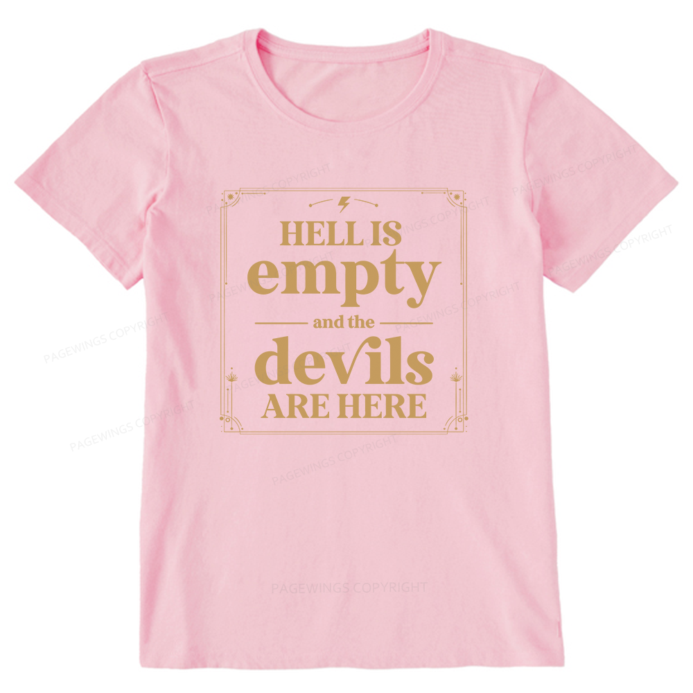Pagewings Hell Is Empty13747 Bookish Unisex Classic T-shirt