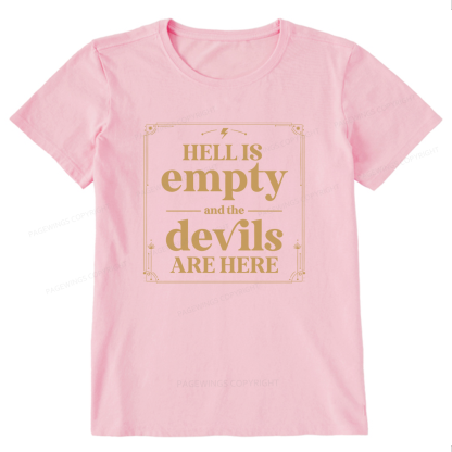 Pagewings Hell Is Empty13747 Bookish Unisex Classic T-shirt