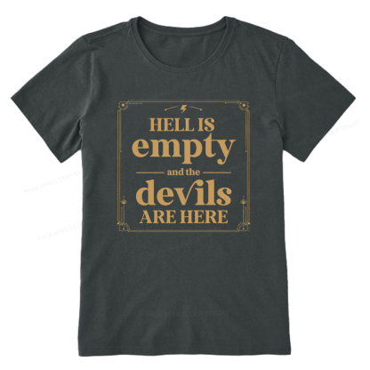 Pagewings Hell Is Empty13747 Bookish Unisex Classic T-shirt