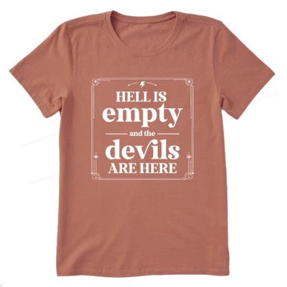Pagewings Hell Is Empty13747 Bookish Unisex Classic T-shirt