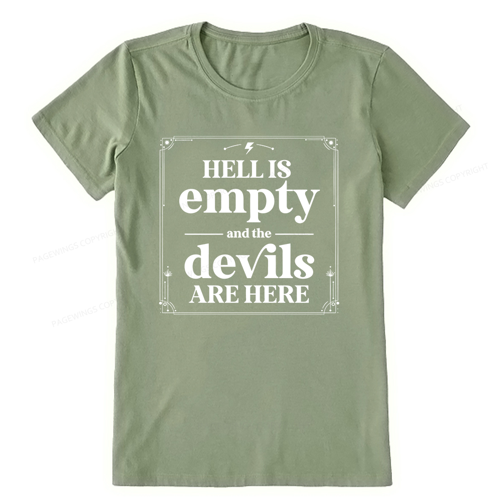 Pagewings Hell Is Empty13747 Bookish Unisex Classic T-shirt